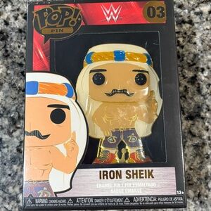 New in package- Funko Pop! Pin of Iron Sheik from WWE